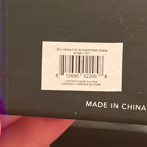 Kitsch x Justine Marjan XL Rhinestone Chain Bobby Pin Set - Picture 5 of 7